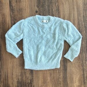 Cotton On Fuzzy Light Blue Kids Sweater